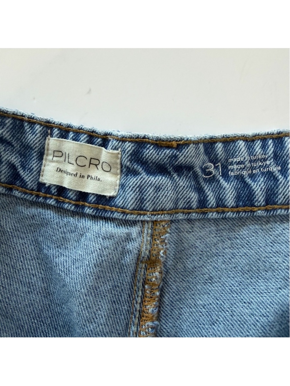 Pilcro Anthropologie Jeans Womens 31 High Rise Wide Leg Cuffed Hem - Picture 4 of 10